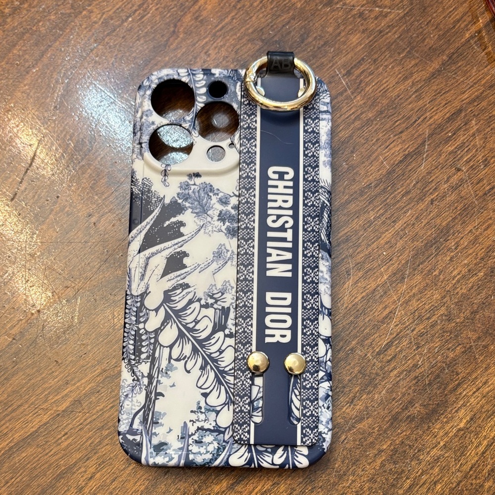 Dior Monochrome Floral Phone Case